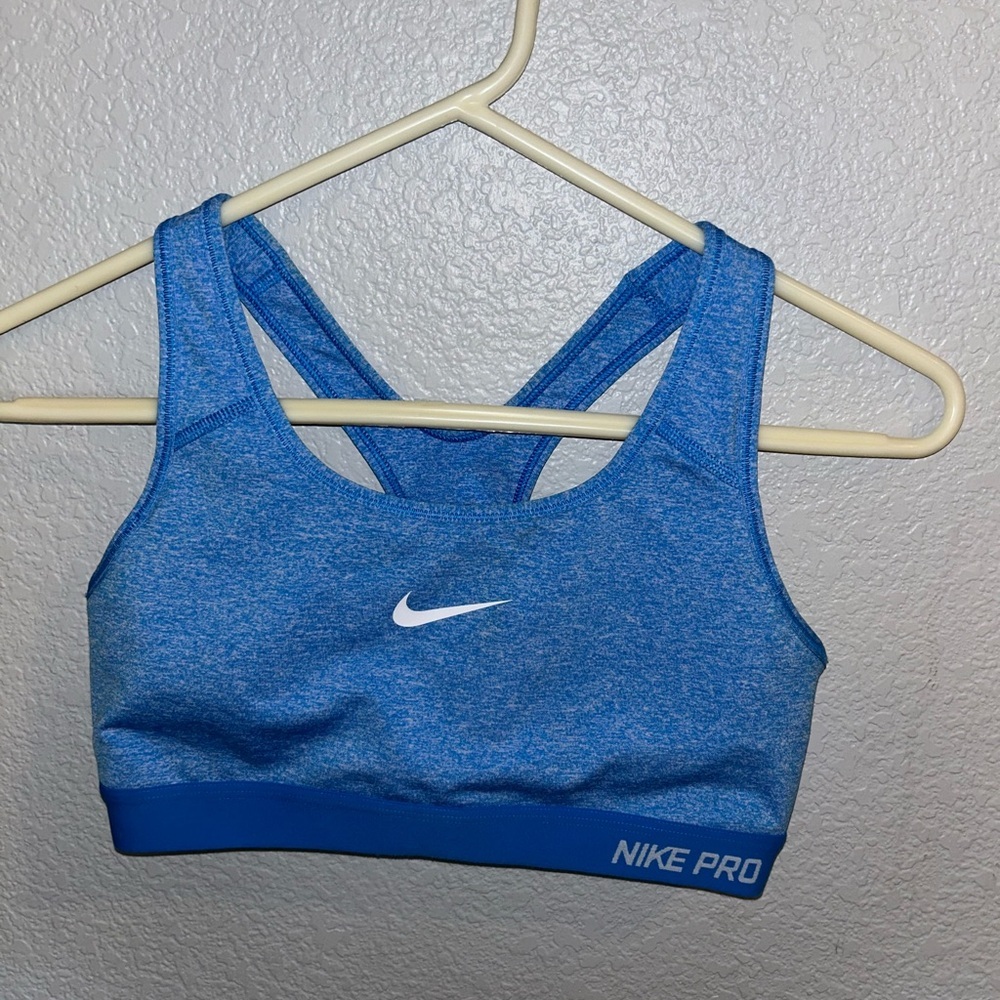 Nike Dri-FIT Blue Heather Sports Bra